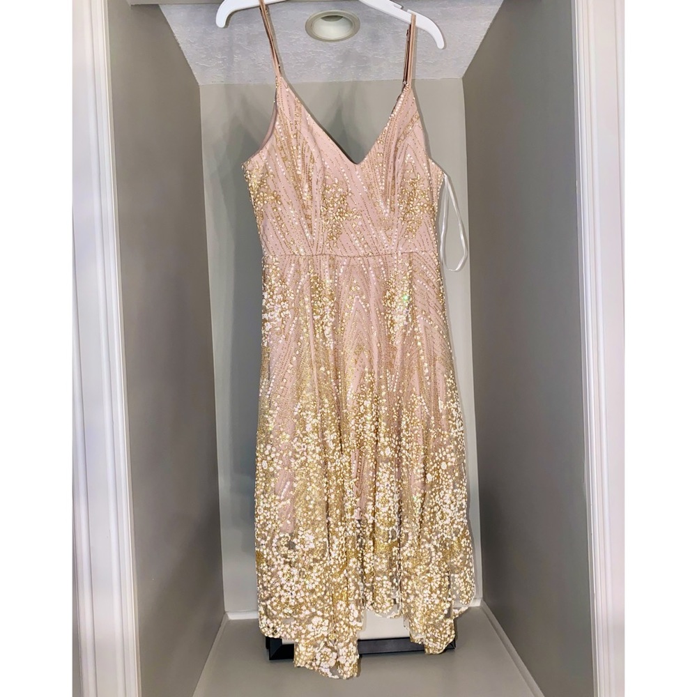 Blush/pink glitter dress, Perfect condition!